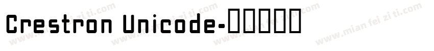 Crestron Unicode字体转换